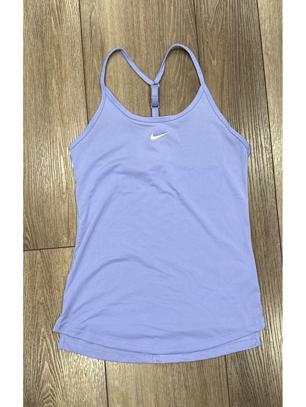 Nike Dri Fit one luxe women’s slim fit strappy tank Light Violet Color Size Xs